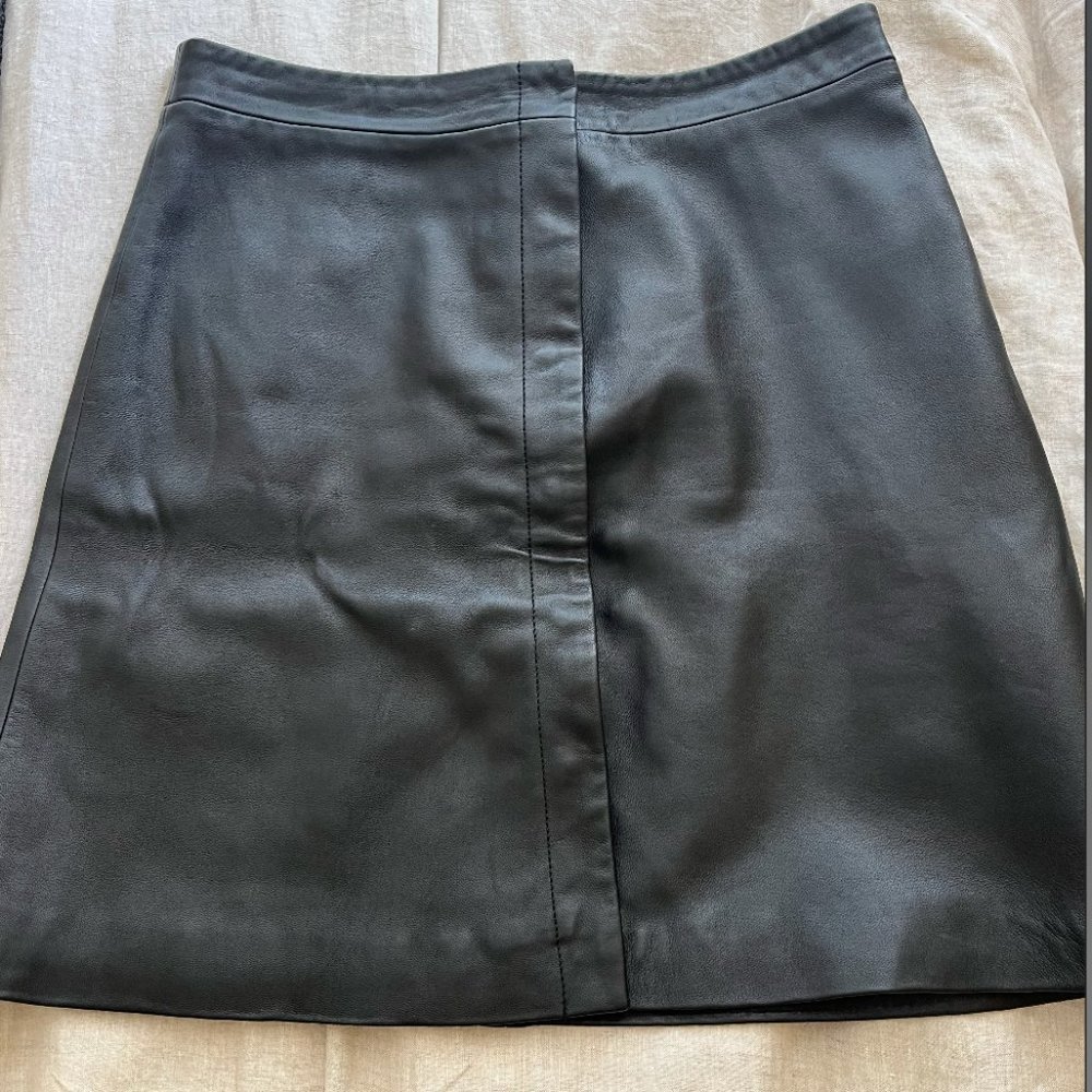 All Saints Calf leather mini skirt